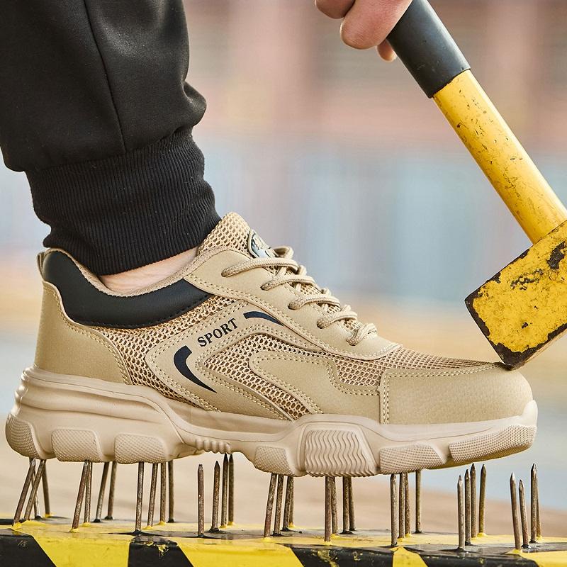 Breathable Safety Shoes Men Summer Work Shoes Puncture-Proof Composite toe Security Sneakers 6kv insulating shoes Protection