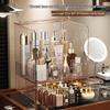 Transparent PET Skincare Storage Organizer - Dustproof, Thickened Shelf for Large Dressing Tables