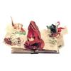 Enciclopedia 3D Prehistorica Dinosauri Libro Illustrato Pop-Up Pieghevole di Interesse Dinosauri Divulgazione Scientifica Regali per Bambini