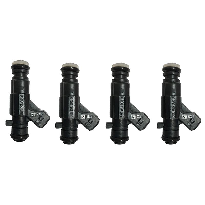 

#462T 4PCS 0280156399 032906031P Fuel Injector for Volkswagen Suran Golf Fox Crossfox Motor 1.6 8V Flex Car Accessories (Black)