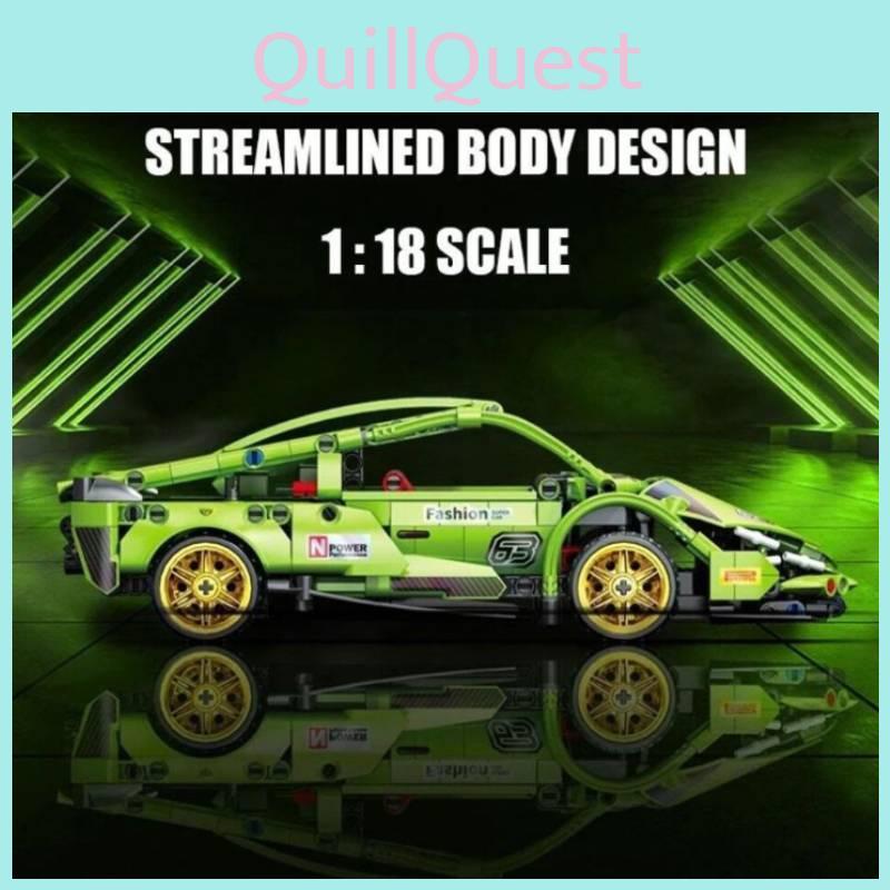 Lamborghini Superfast Automodell Bausatz aus ABS-Kunststoff für Kinder von 7 bis 14 Jahren