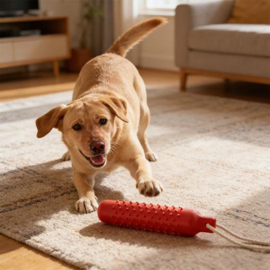 Interactive Rope Dog Toy Cotton Stick for Teething Rope Chew & Boredom Relief Essential for Dental