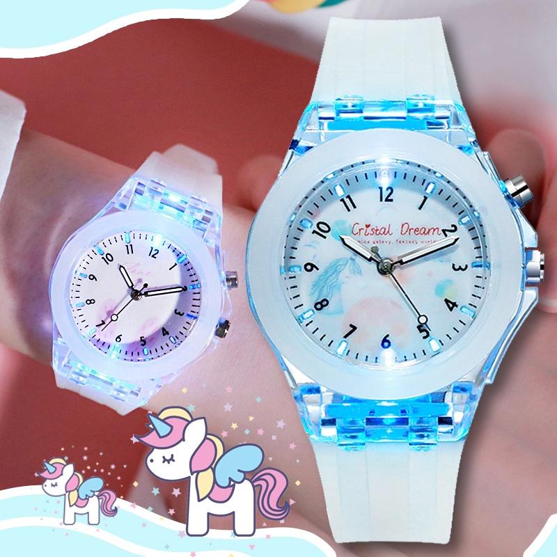 

Детские часы светящиеся кварцевые часы