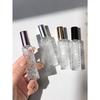 1pc 12ml Aluminum Alloy Spray Head Glass Bottle Diamond Pattern Small Perfume Atomizer Bottle