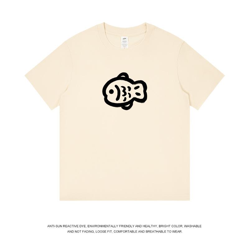 

Прочная хлопковая футболка с принтом для мужчин и женщин, новая, однотонная, с круглым вырезом, с короткими рукавами, повседневная, летняя, свободного кроя 4XL