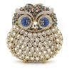 Owl Shape Multi-Colored Rhinestone Crystal Women Evening Clutch Purse Luxury Lady Party Bags Prom Clutches Female Handbags