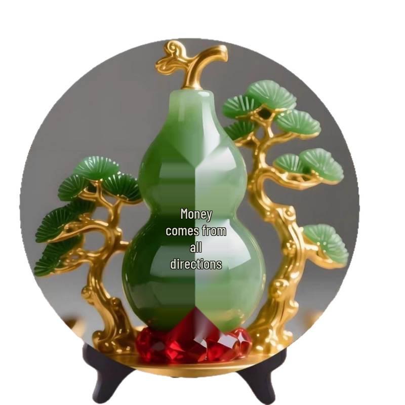 Gedeihender Reichtumskürbis: Fu Lu Desktop-Ornamente für Glück und Harmonie zu Hause