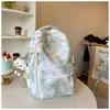 New National Style Versatile Tie-dye Backpack Student Large-capacity Simple Schoolbag Korean Version Niche Personalized Casual Backpack
