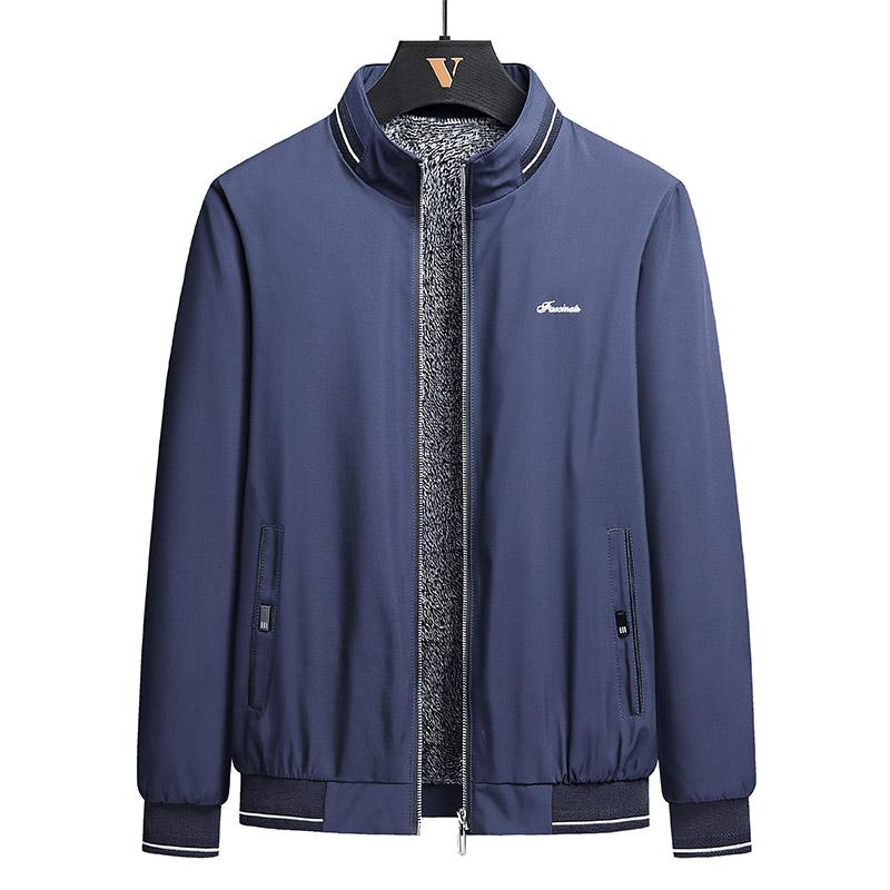 Giacca Taglia Grande Giacca da Uomo Giacca da Uomo con Pile Giacca Elegante Autunno e Inverno Giacca di Velluto