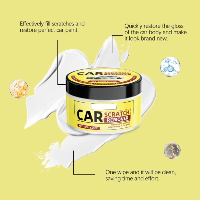 Repairing Polishing Wax Universal Car Surfaces Paint Restorer Car Scratch Repair Wax 100G/3.53oz Car Scratches Remover