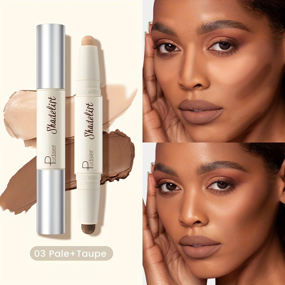 Double Ended Multi Function Contour Stick Long Lasting Highlight & Define for A Three Dimensional Nose Bridge Shadow, Waterproof Foundation