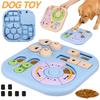 Interactive Dog Puzzle Toys Plastic Treat Dispensing Slow Feeder with Non Slip Base Dog Mental Stimulation Toys Pet Supplies