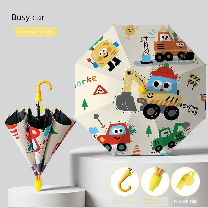 Children's Umbrella, Waterproof Cover for Kindergarten and Primary School Students, Safety Automatic Umbrella, Cute Cartoon for Boys and Girls