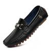 Leather Loafers Men Handmade Shoes Casual Driving Flats Slip-on Shoes Luxury Comfy Moccasins Shoes for Men Zapatos Para Hombres