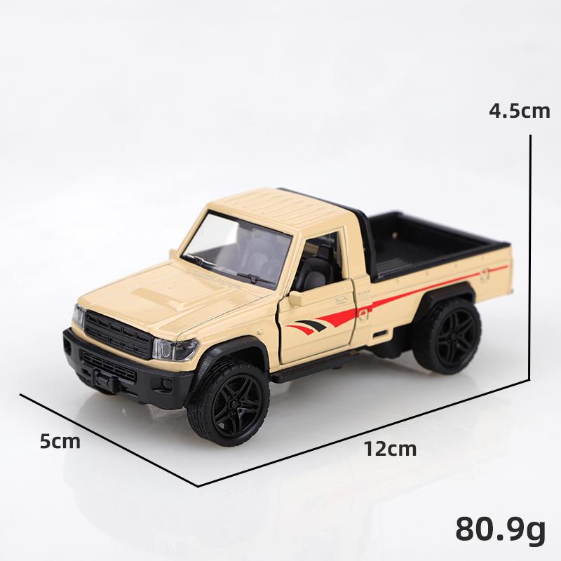 (Bagged) 1/36 Middle East version LC79 off-road pickup truck, die-cast metal, boy's toy, exquisite collectible gift.