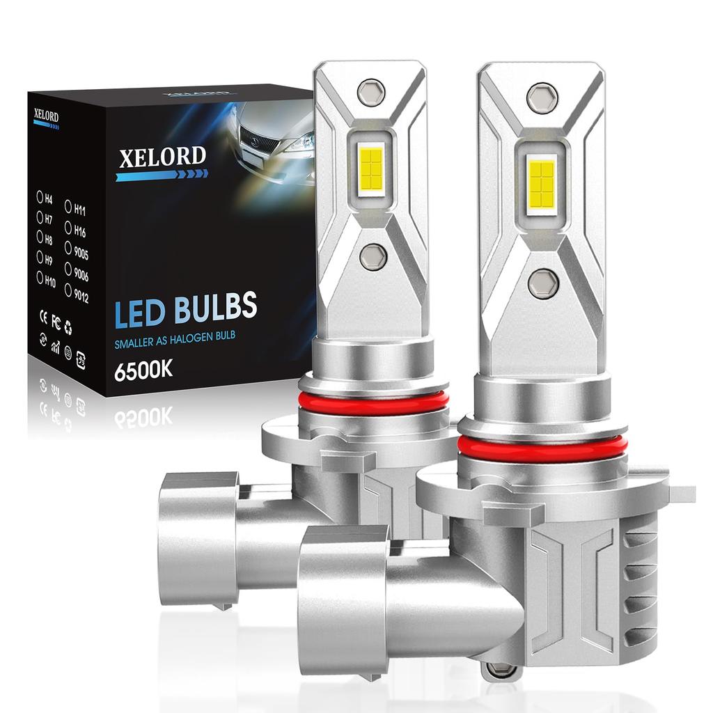 XELORD LED Scheinwerfer HB3 LED für Fernlicht, Kompatibel mit neuer Fahrzeuguntersuchung, Ausgestattet