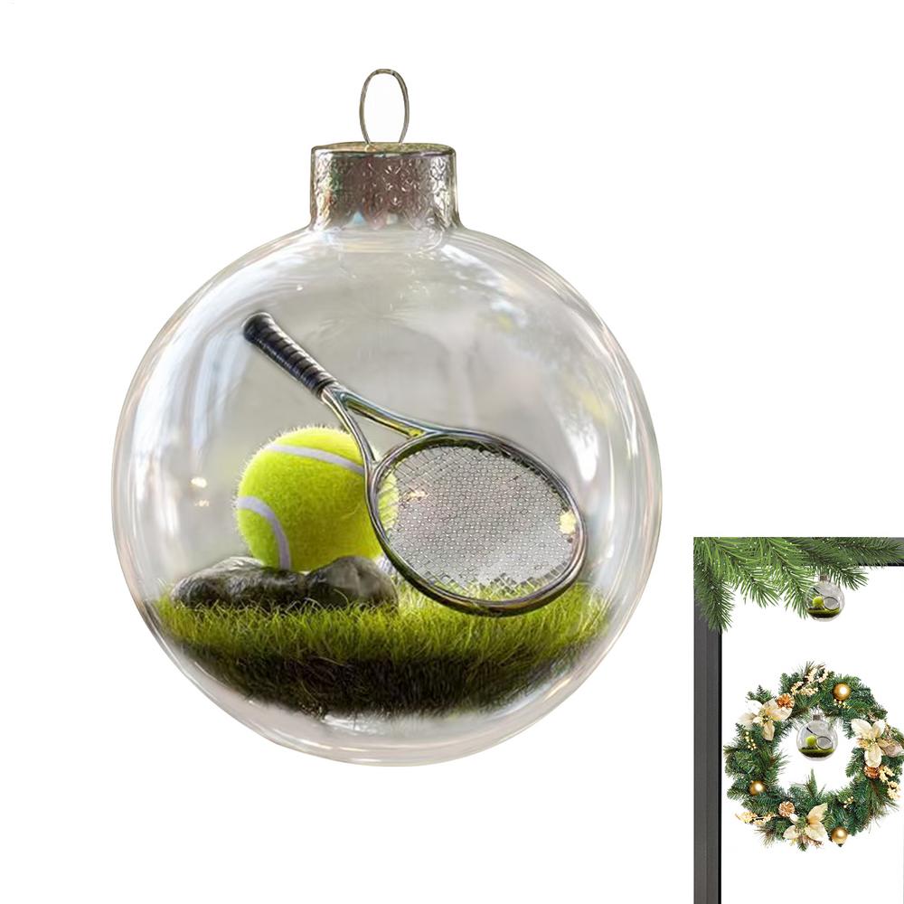 

Christmas Tree Balls Ornaments Holiday Mini Sports Scene Ball Decor Hangable Christmas Ornament For Gathering Mantle Fireplace 8cm
