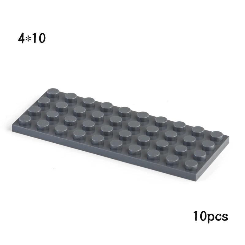 Non-Toxic 10Pcs Moc 3030 Plate 4X10 Brick Building Blocks Classic Parts Diy Building Block Compatible With Creative Construction Toys