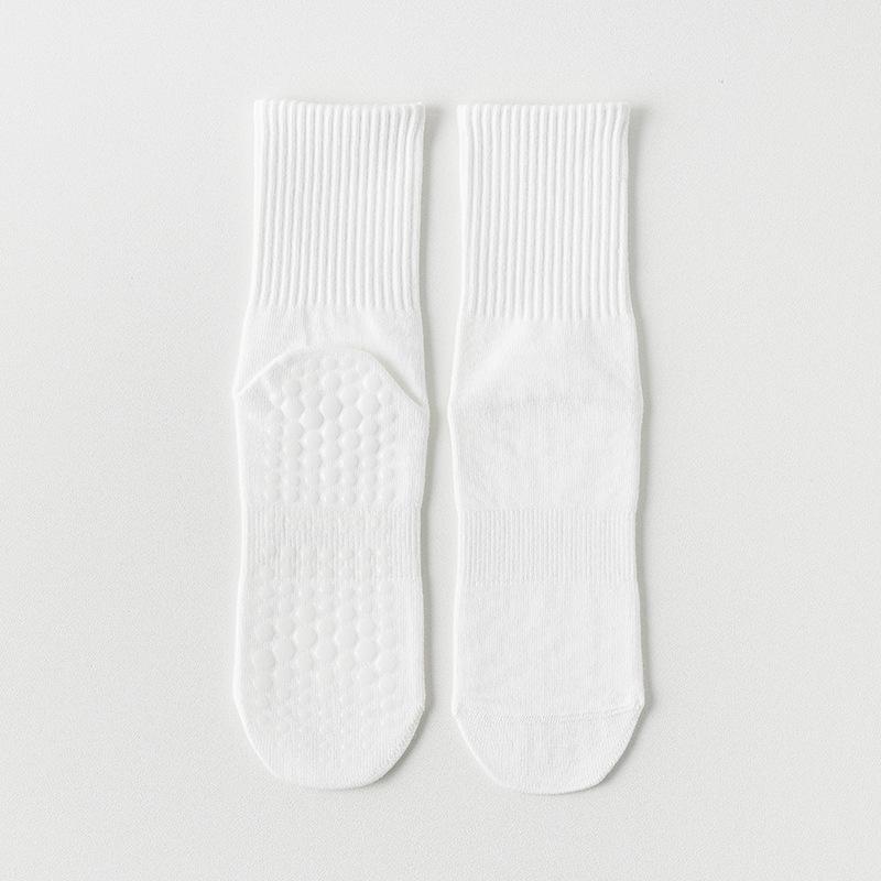 Women's Mid-Calf Non-Slip Pure Cotton Yoga & Pilates Socks