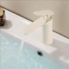 Grey Basin Faucet Hot and Cold Mixers Bathroom Wash Basin Faucets Taps Single Handle Cream White Basin Faucets
