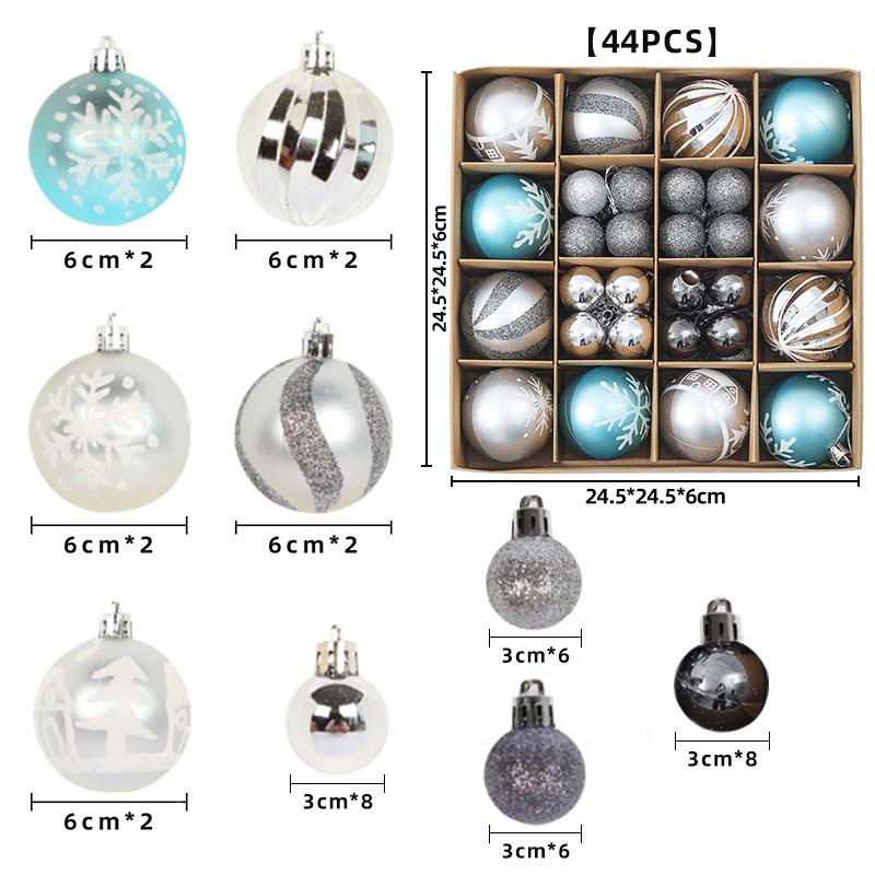 

Holiday Scene Christmas Ball Ornaments - Shop Window Decor & Festive Atmosphere Props