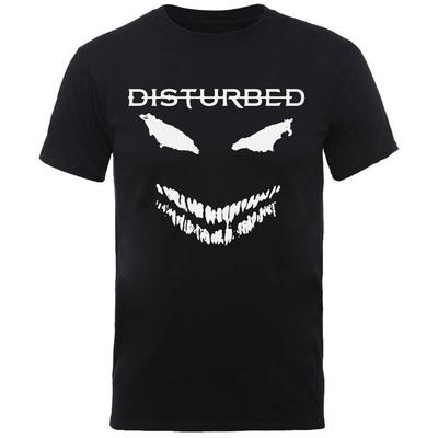 Disturbed The Guy White Face Herren T-Shirt Rock and Roll Klassisches Band-T-Shirt Schwarz