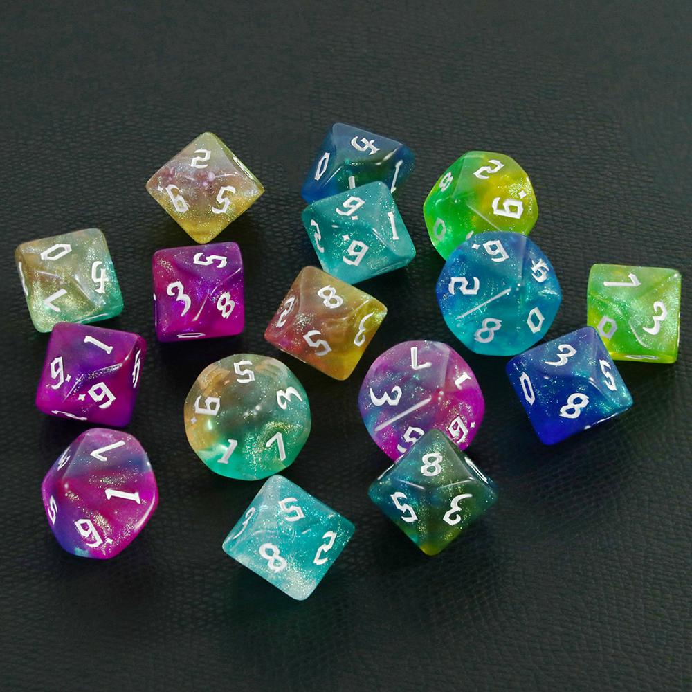 10PCS TRPG D10 Dice for DNDGame 10 Sided Games Dices Desktop Polyhedral Dice Set,as Toy Kit