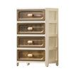 Storage Cabinet Strong Load-Bearing Heavy Duty Storage Organizer with Pulley Design Bedroom Living Room Decor