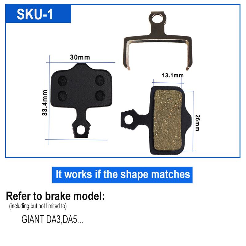 4 par Resin sykkel sykkel skive bremseklosser for SHIMANO SRAM AVID HAYES Magura Formula og scooter sykkel skive bremse
