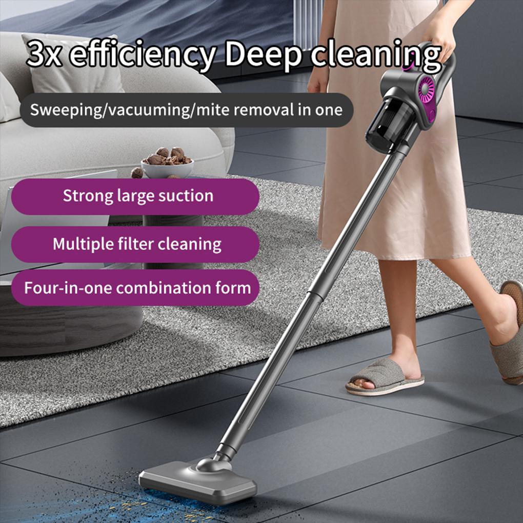 Odkurzacz 15000Pa Odkurzacz 4 w 1 Mocny bezprzewodowy odkurzacz z diodami LED Wyświetlacz 2 biegów Żywotność 45 minut