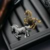 Retro Strass galoppierendes Pferd Brosche: Hochwertige Luxuriöse Tierbrosche, Europäisch-Amerikanischer Kreativer Schmuck