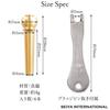 Seiya Brass Bridge Pin Set Gold Acoustic SBP-01