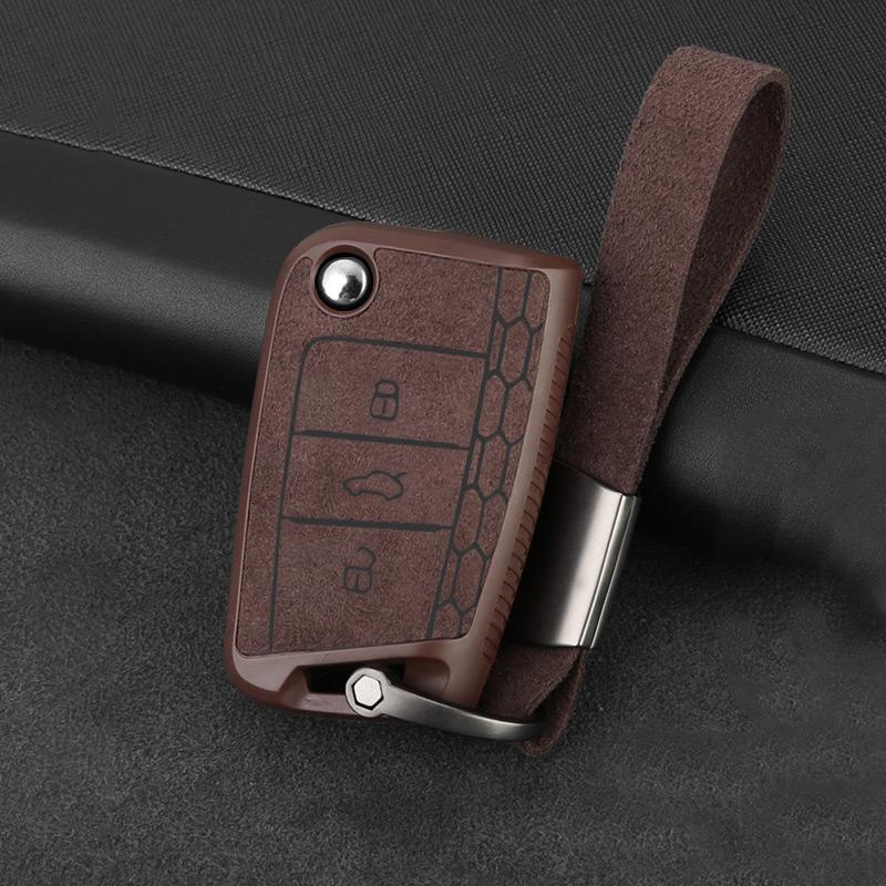 AEXYVP1 For Volkswagen VW Golf 7 Mk7 Tiguan MK2 Polo Seat Ibiza 6J Leon 5F FR MK3 Skoda Kodiaq Octavia 3 A7 Car Key Case Cover