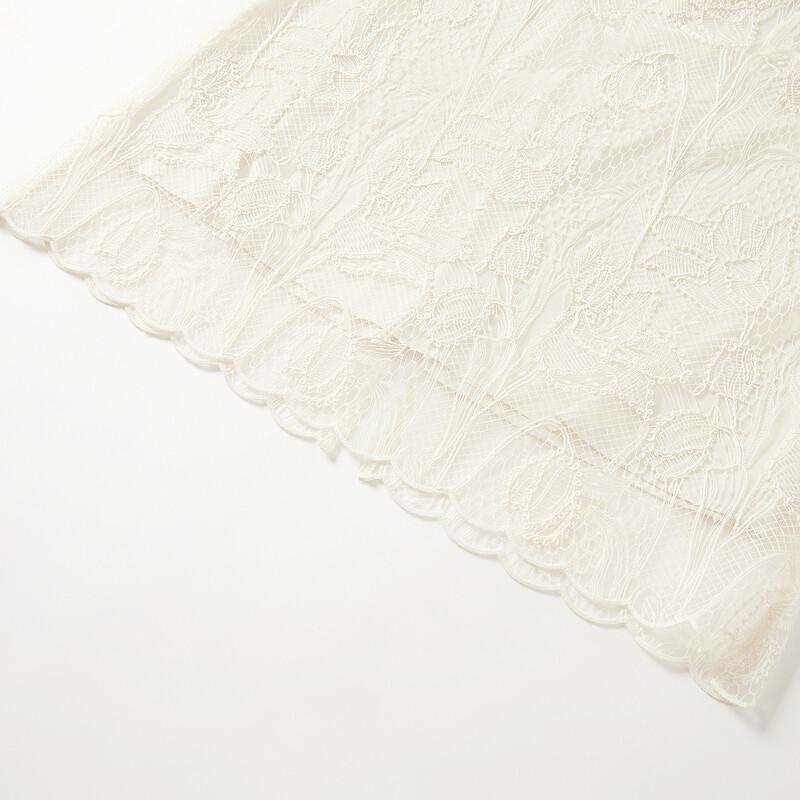 Anna Co. Soft Light Lace A-Line Skirt
