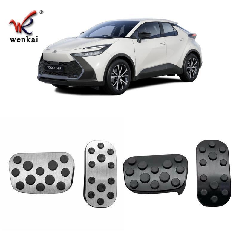 For Toyota C-HR CHR 2024-2025+ Car Accelerator Pedal Oil Footrest Plate Clutch Gas Brake Pedal Pad Cover Trim Accessories Interi