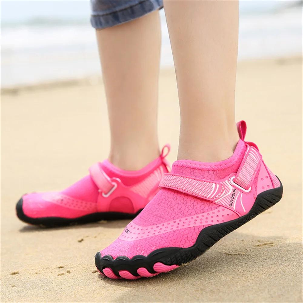 Kids Aqua Shoes Summer Beach Five Fingers Barefoot Water Shoes Swimming Lightweightl Non-slip Seaside River Children Sneakers