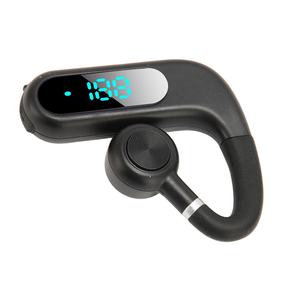 Bluetooth Earpiece V5.3 Noise Cancelling Hands Free Earphone Ultralight Portable 180 Degree Rotatable Mic for Business