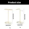 Fashionable Sturdy Metal Jewelry Stand for Necklaces Bracelets and Earrings Clear Organizers with Multiple Tower
