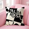 A-Albar Rosas Brand Cushion Cover Natural Linen Pillow Case Double-Sided Print Decorative Sofa Pillowcase Home Decor Gift