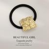 Minimalist Metal Hair Ring - New Korean Style High-End Ponytail Tie Rubber Band.