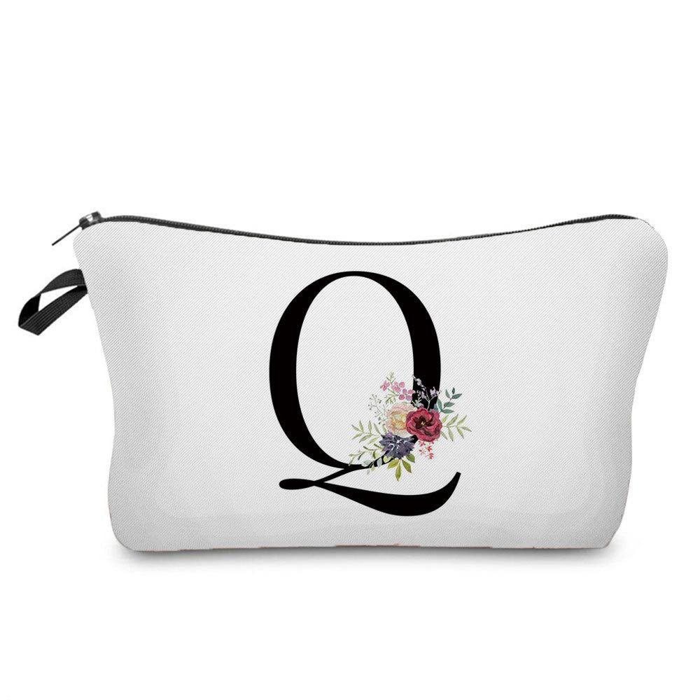Women Letter Print Cosmetic Bag Toiletries Organize Travel Storage Case  6423 KTB