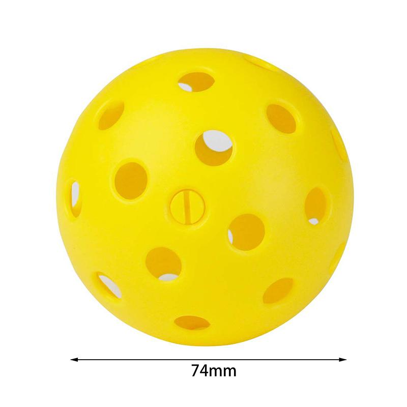 74Mm 40 Löcher Leuchtender Pickleball Langlebig Mehrfarbig Elastisch Senioren Tennis Leuchten Im Dunkeln Pe Ball Indoor Utdoor