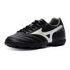 Mizuno Morelia 2 Club As ცურვის საწინააღმდეგო გამძლე მორგება ფეხბურთის ფეხსაცმელი მამაკაცის ფეხბურთის ფეხსაცმელი შავი ვერცხლისფერი P1GD241603