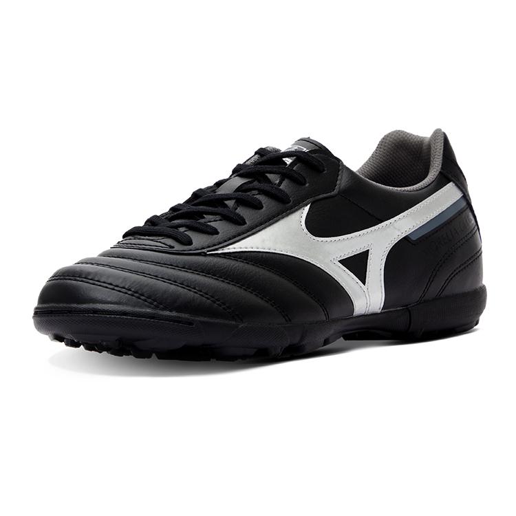 Mizuno Morelia 2 Club As Anti-Slip Durable Fit Soccer Shoes Men Soccer Shoes Black Silver P1GD241603