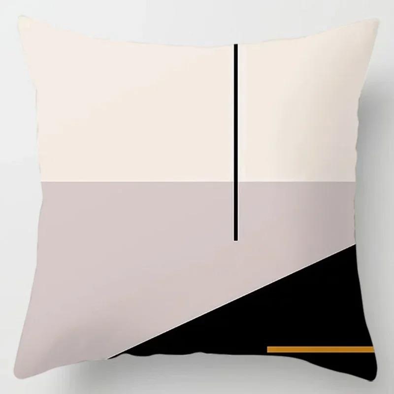 Home Office Decorative Pillow Bedroom Sofa Car Cushion Cover Abstract Line Pattern Series Throw Pillow