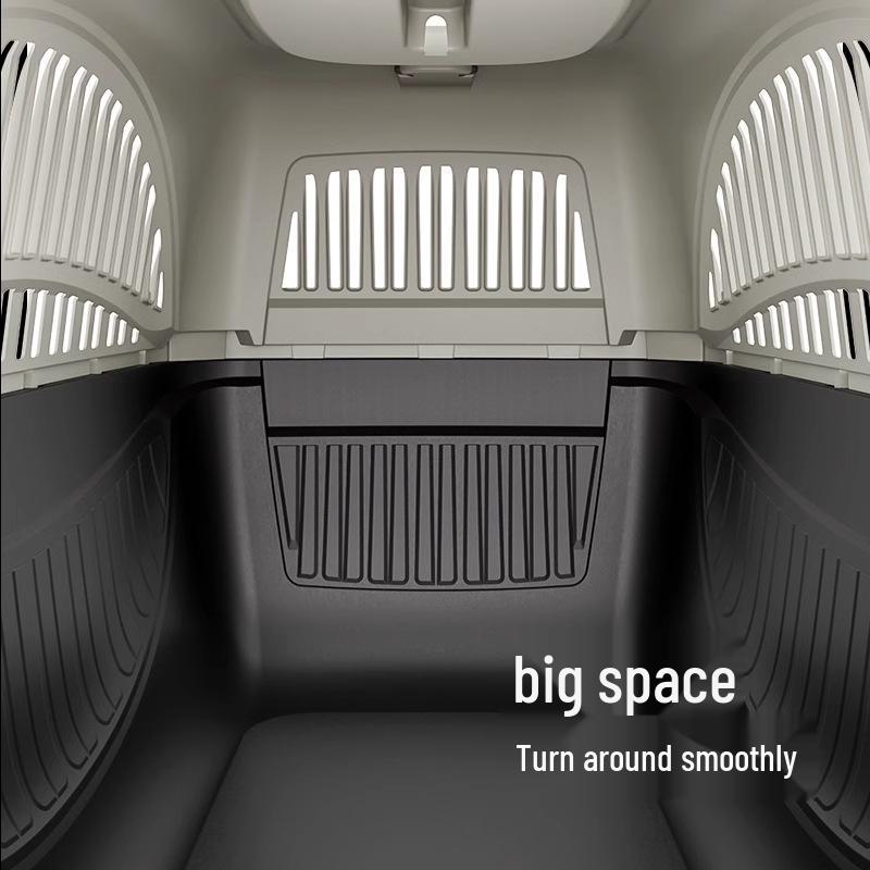 Portable Airline Cat Carrier – Handheld Plastic Cat & Dog Cage