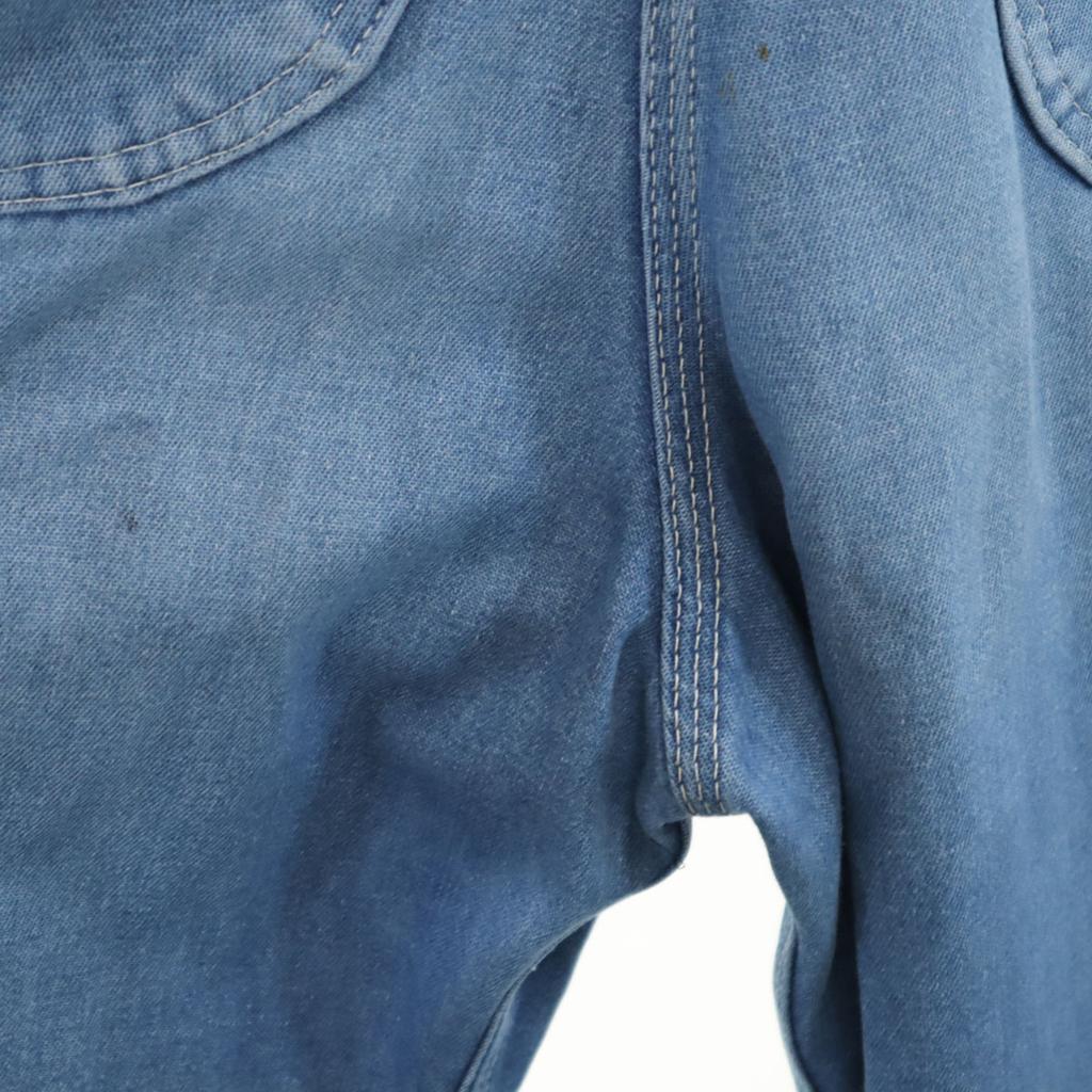 BIG MAC 70s Made In USA Vintage Denim Overall Wash Blue Painter Men's Used