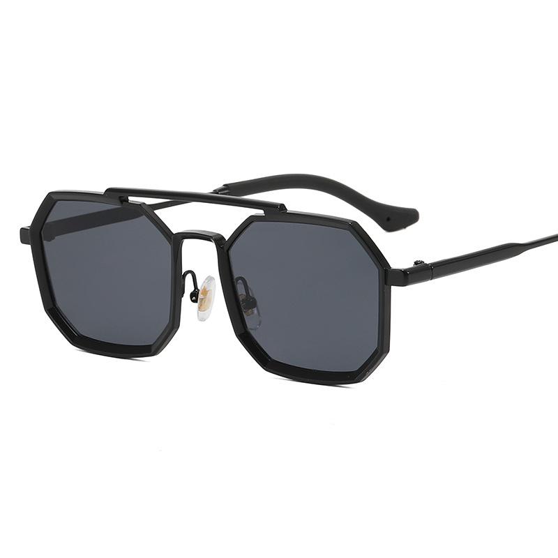 Steampunk Sunglasses Men Women Vintage Polygon Metal Sun Glasses Male Brand Design Trend Punk Driver Googles Shade Eyewear Uv400