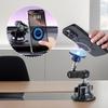 Magnetic Metal Phone Holder Vacuum Adsorption Cell Phone Car Mount Suction Cup Car Phone Mount for iPhone Samsung All Smartphone