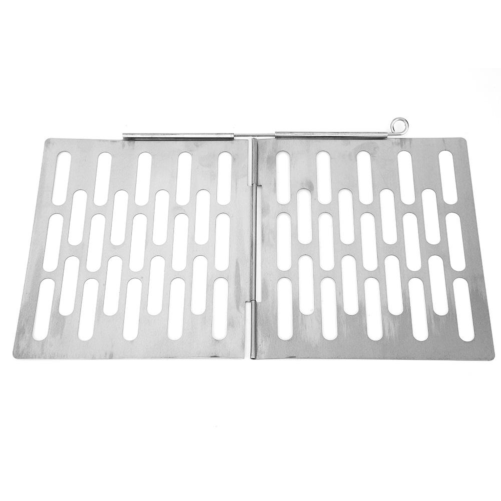 Outdoor Portable Stainless Steel Foldable Barbecue BBQ Board Plate for Camping Picnic